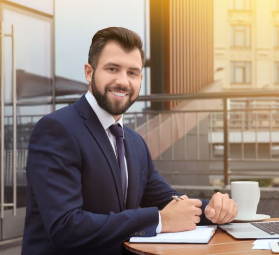 Team working on laptops