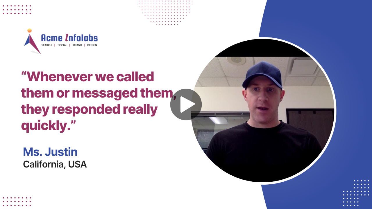Video thumbnail - Testimonial from Mr. Justin, California USA
