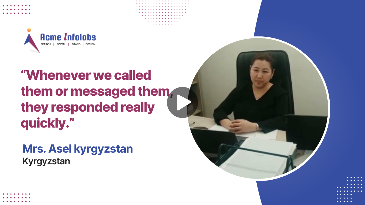 Video thumbnail - Testimonial from Mrs. Asel, Kyrgyzstan