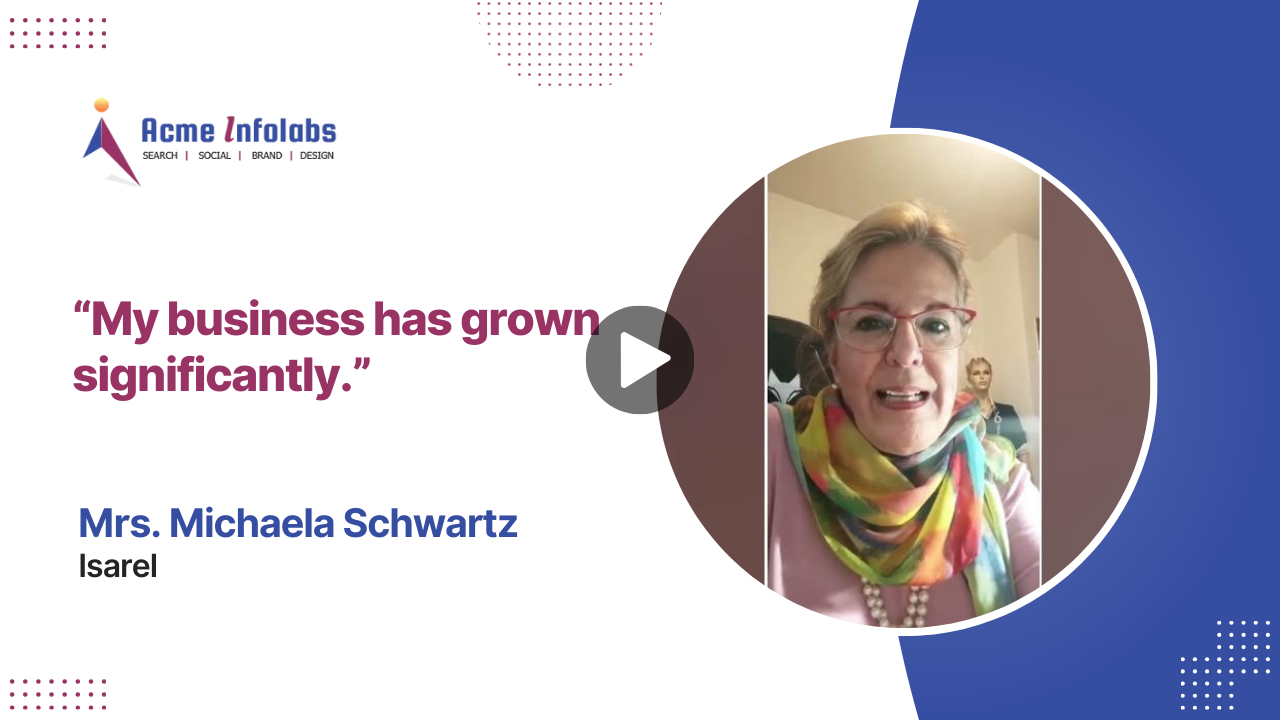Video thumbnail - Testimonial from Mrs. Michaela Schwartz, Israel